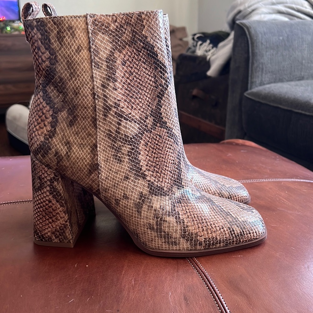 Circus by Sam Edelman Faux Snakeskin boot